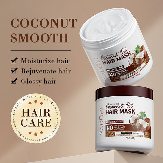 Coconut Hair Mask Frizz Control Moisturizing